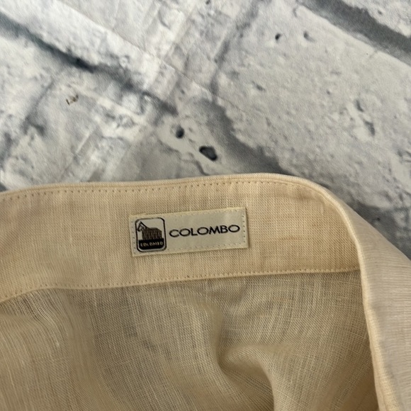 Lanificio Colombo linen button down shirt sz 40 NWOT - Picture 3 of 8